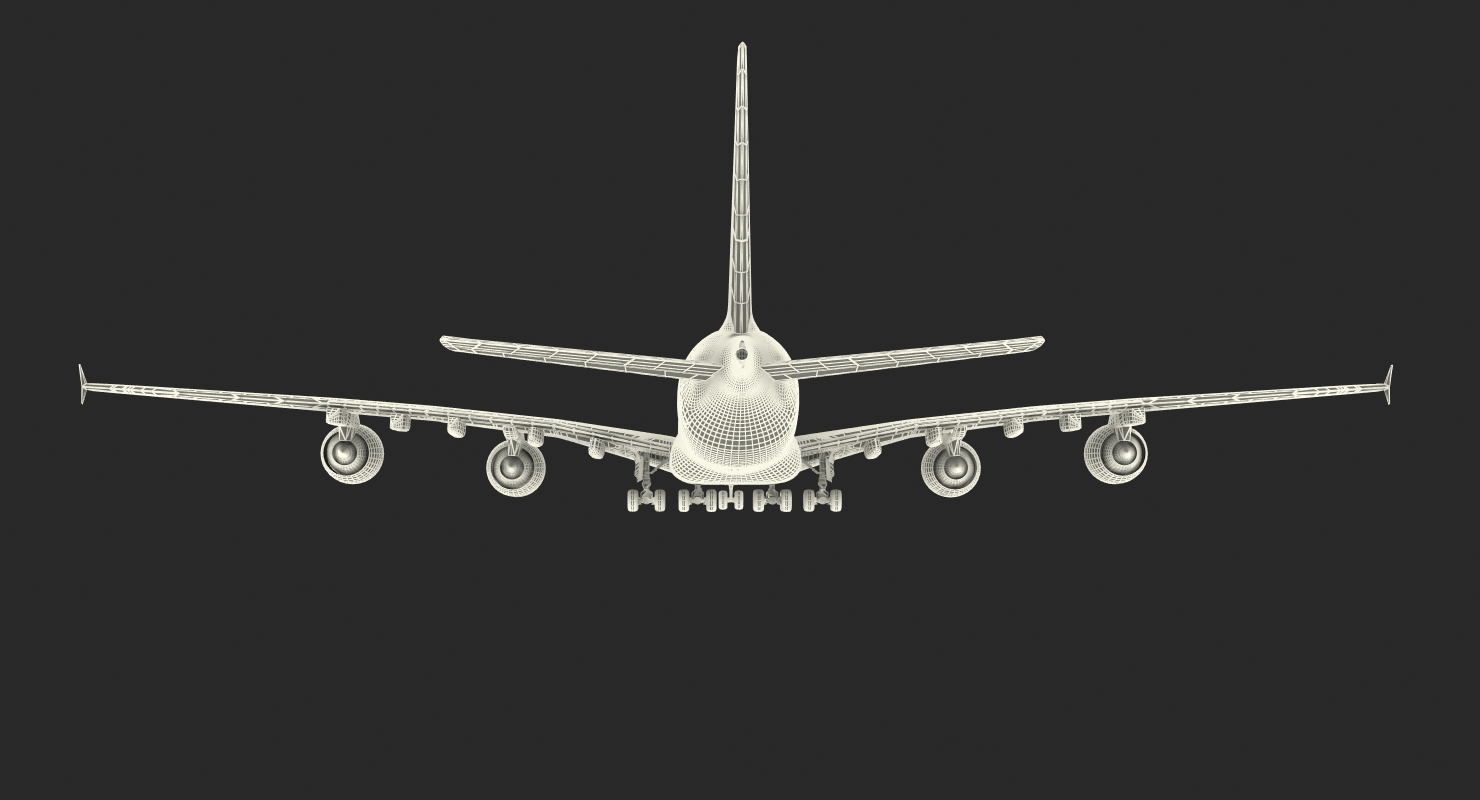 Airbus A380 1000 Air France 3D